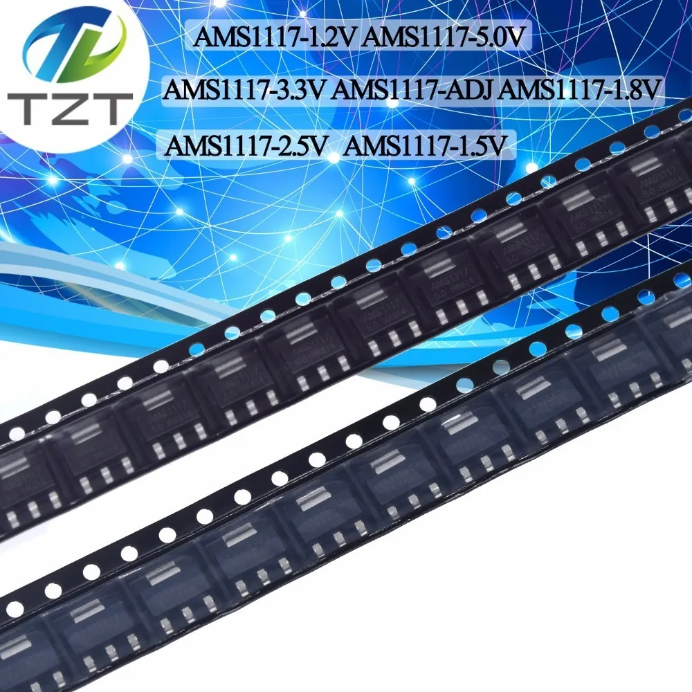 10PCS AMS1117 AMS1117-3.3V AMS1117-ADJ AMS1117-1.8 AMS1117-1.2 AMS1117-5.0 AMS1117-2.5 AMS1117-3.3 AMS1117-5.0 AMS1117-1.5