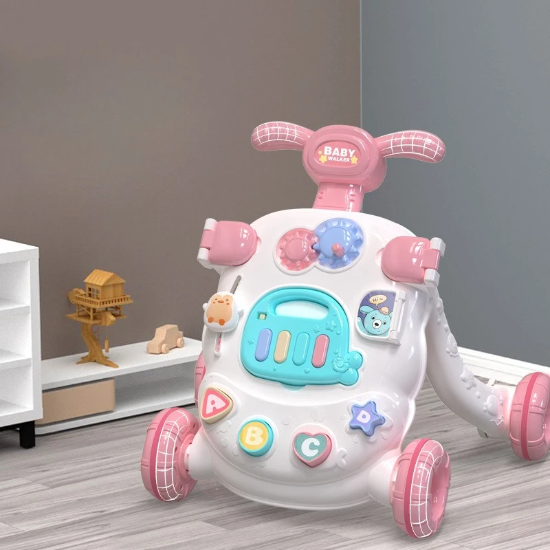 ‌ Geavanceerde Baby Walker Anti-Tip Leren Speelgoed Muzikale Activiteit Tafel Balans Training Baby Push Auto Veiligheidsassistent met wielen ‌