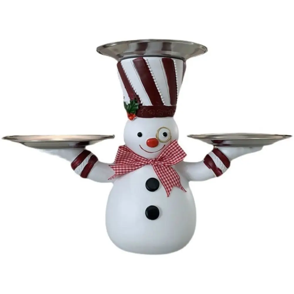 

1 шт. креативный новогодний подарок из смолы с тарелками, статуя Санта-Клауса, рождественская тарелка с фруктами, рождественский декор, украшение для стола, сервировочный поднос Санта-Клауса