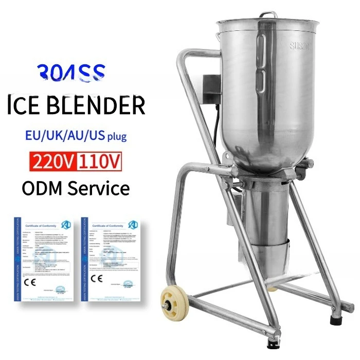 40 liters large smoothie machine ice crusher ice shaver blender milkshake mung bean ice milk tea shop