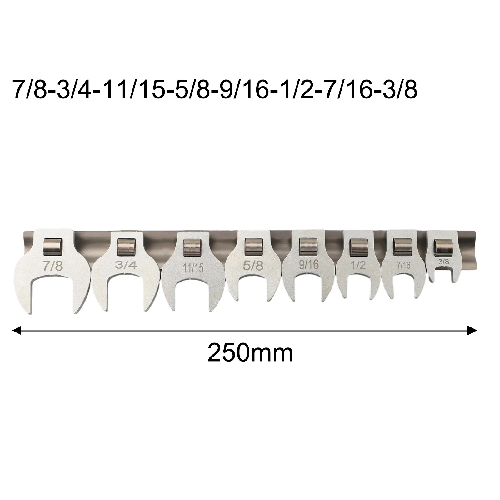 AAAAAA8Pcs3/8 InchDriveCrowfootWrench Set 3/8-7/8 for imperial Foot Open-= End -=Spanner -=Wrenches Keys Set Hand Tools
