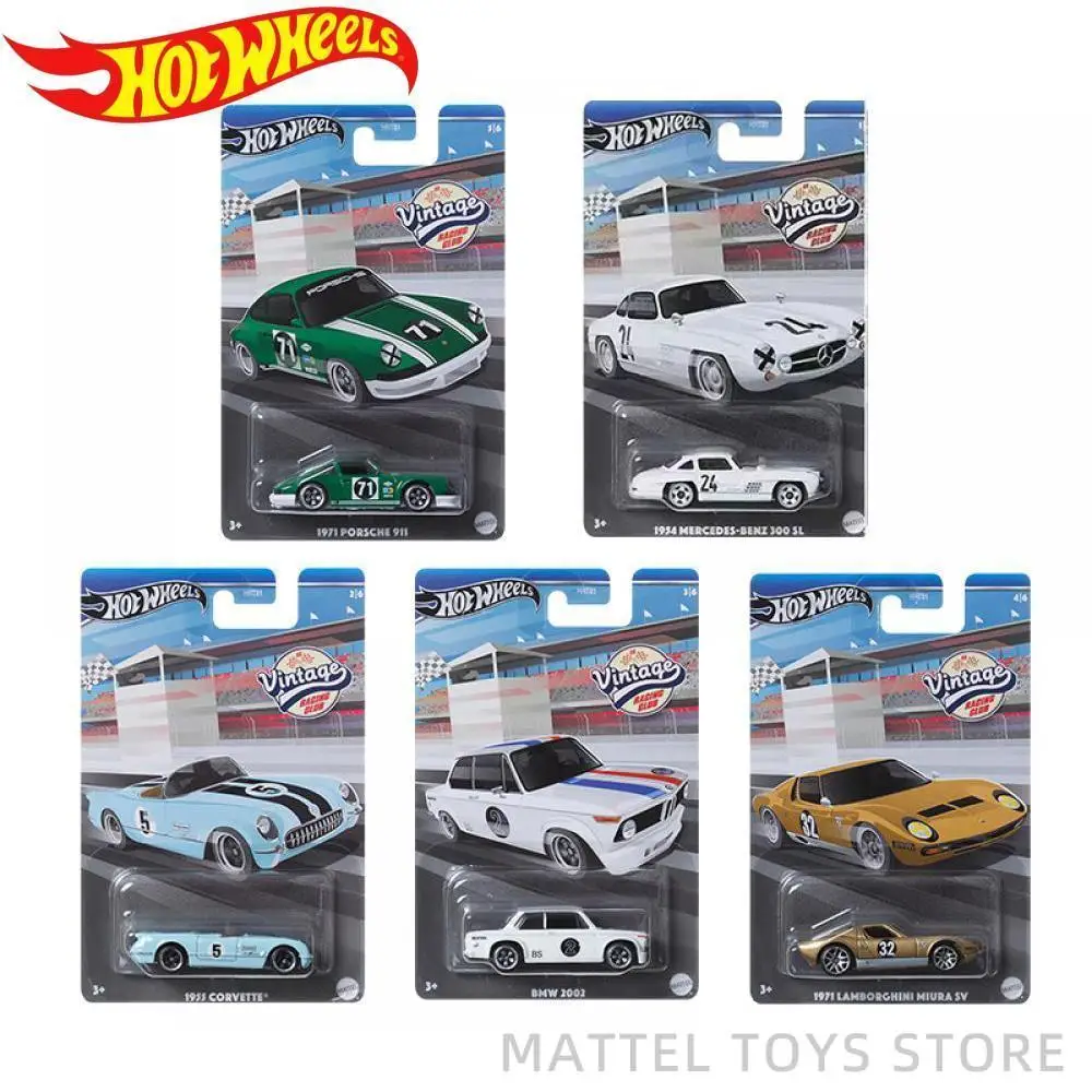 Hot Wheels Cars Vintage Corvette Bwm 2002 Lamborghini Miura Sv Porsche 911 Cars Toys Boys Gift Hot Wheels Premium Original New