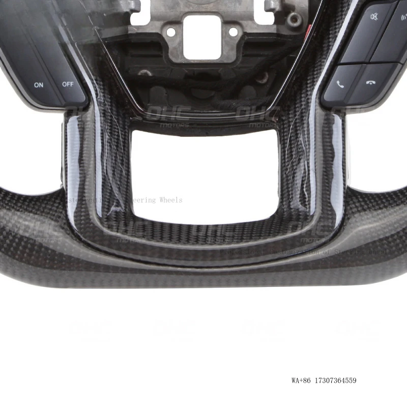 Cross-border product suitable for Ford F150 Raptor perforated leather carbon fiber car steering wheel assembly modification for
