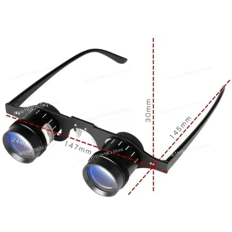 Outdoor Fishing Magnifier Glasses Type Binocular Telescope 3.5X Short Distance Observation Lens
