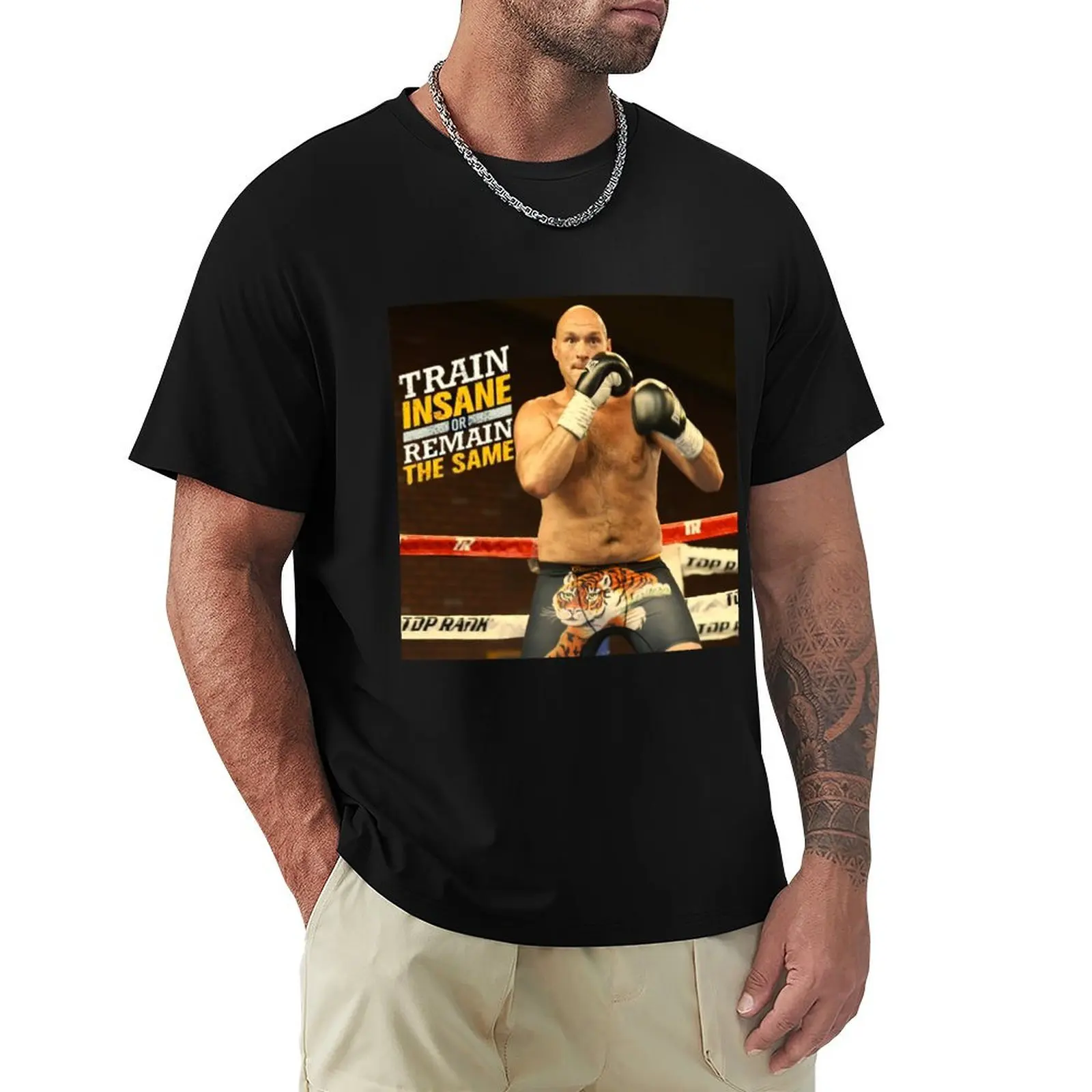

Tyson Fury Train Insane T-Shirt Outdoor Working T-Shirt