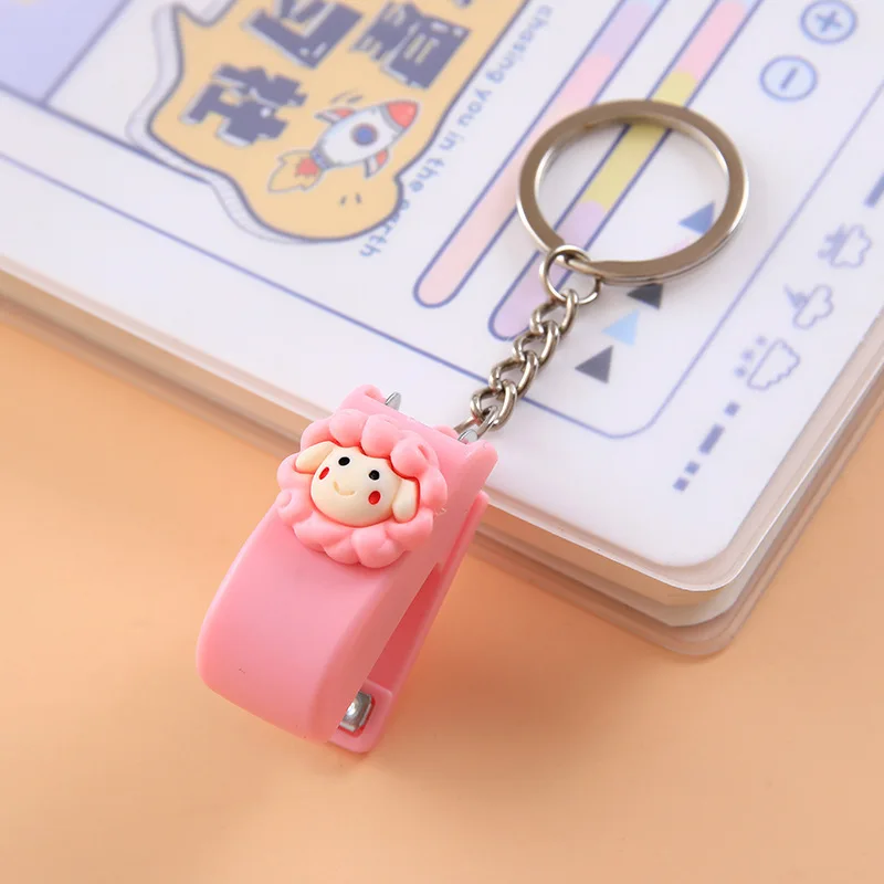 Cute Portable Cartoon Animal Mini Trumpet Stapler Paper Binder Stationery NO.10 Staples Office Binding Tool School Supplies