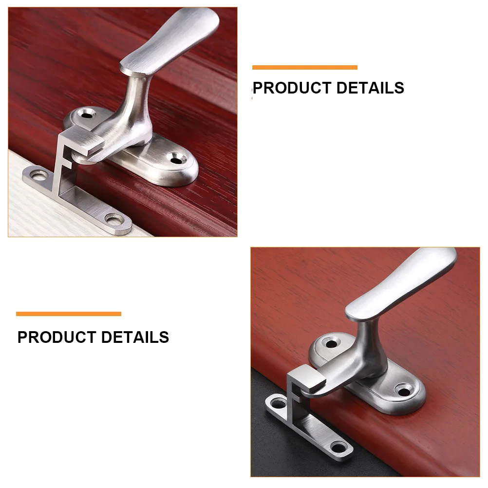 

Universal 304 Stainless Steel Door Lock Large Size Heavy Duty Buckle Window Sliding Bolt Locks Corrosion Resistant Durable Multi