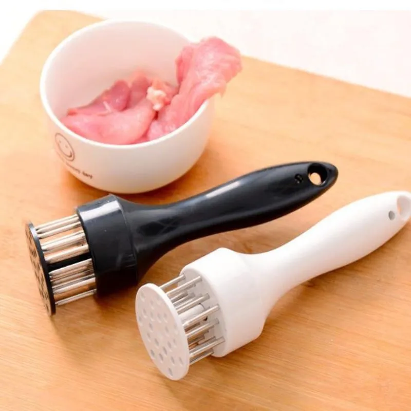 16เข็มสเต็ก Tenderizer สแตนเลส Tendon Breaking เข็มกลางแจ้งหมูสับ Loosener เนื้อค้อนเครื่องมือทำครัว