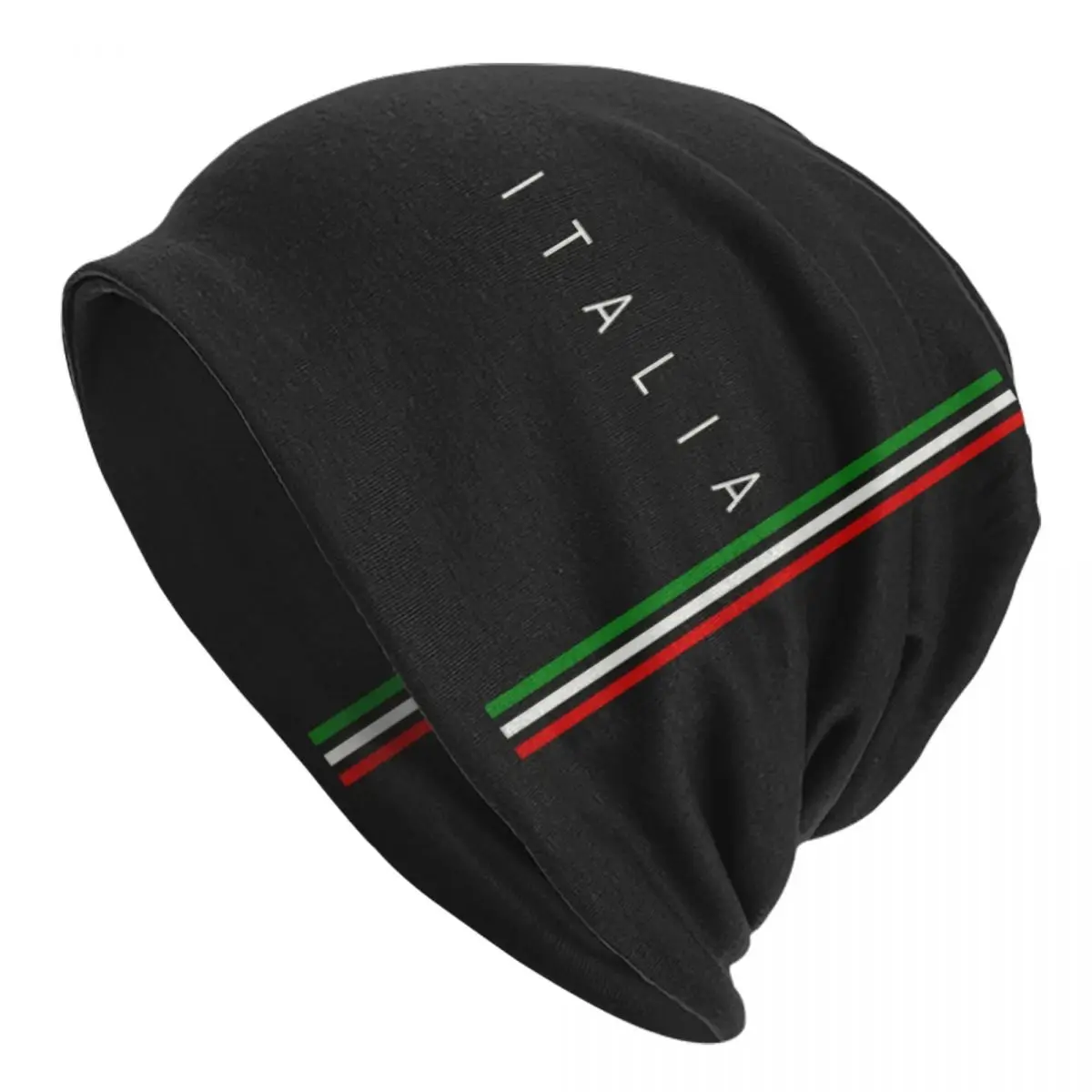 Italy Flag Skullies Beanies Caps Men Women Unisex Streetwear Winter Warm Knit Hat Adult Italy Qatar Bonnet Hats