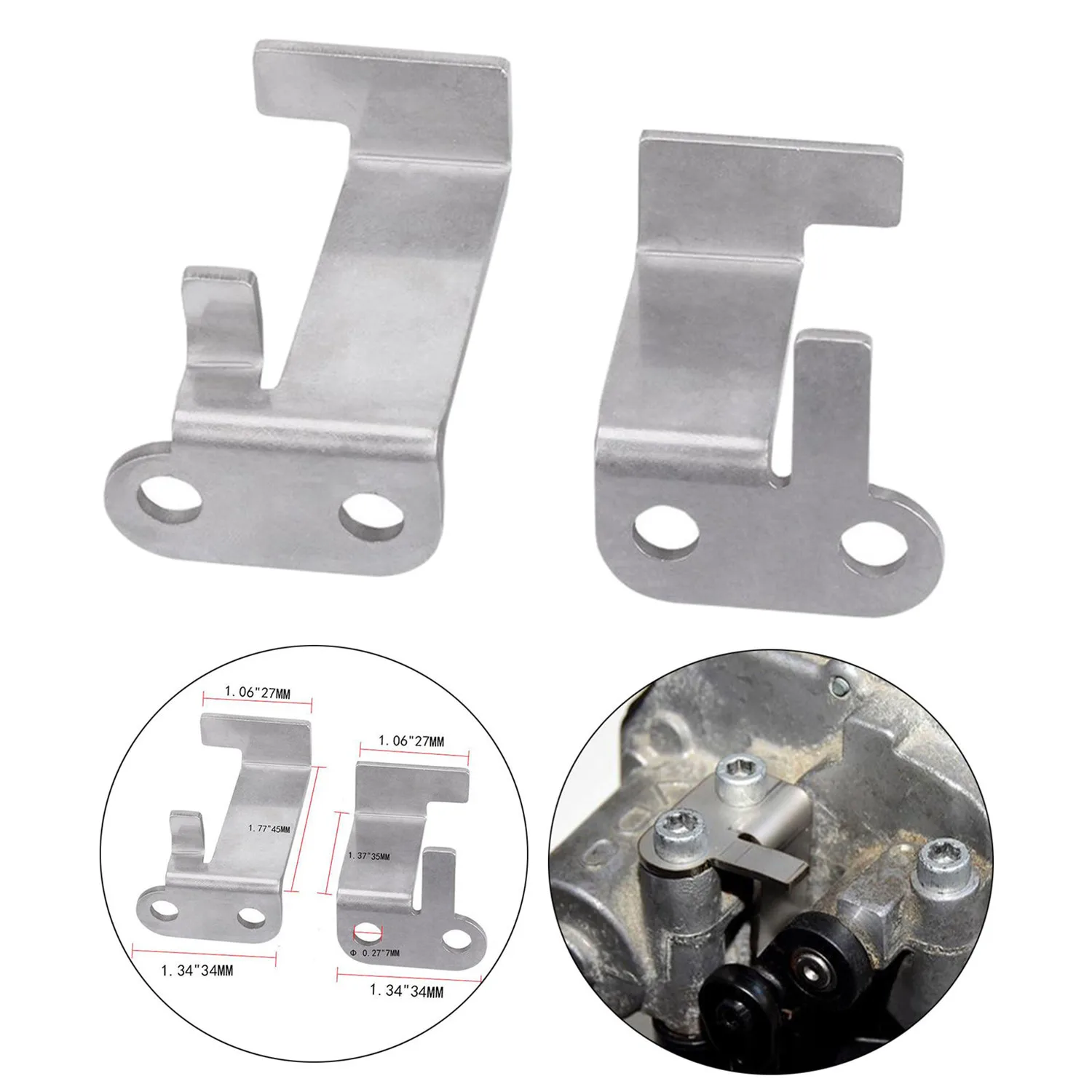 2pcs Repair Fixing Bracket Kit Stainless Steel Actuator Group Manifold P2015 059129086 For 2.7 3.0 TDI Common Rail Engine