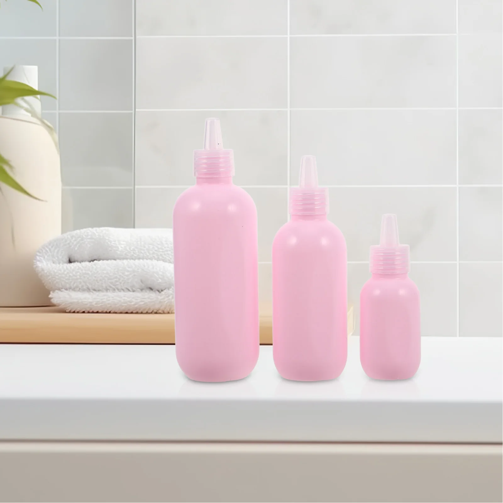 

3pcs Empty Travel Size Bottles Leak Proof Squeeze Tubes For Lotion Shampoo Body Wash Foam Dispenser Reusable