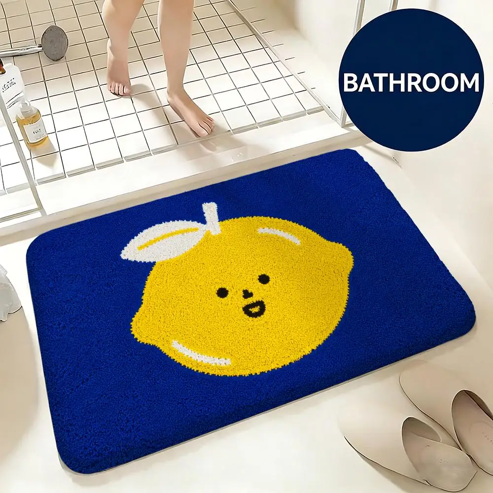 Cartoon Fruit Floor Mat Non-Slip Absorbent Doormat Bathroom Bedroom Home Decor Rug