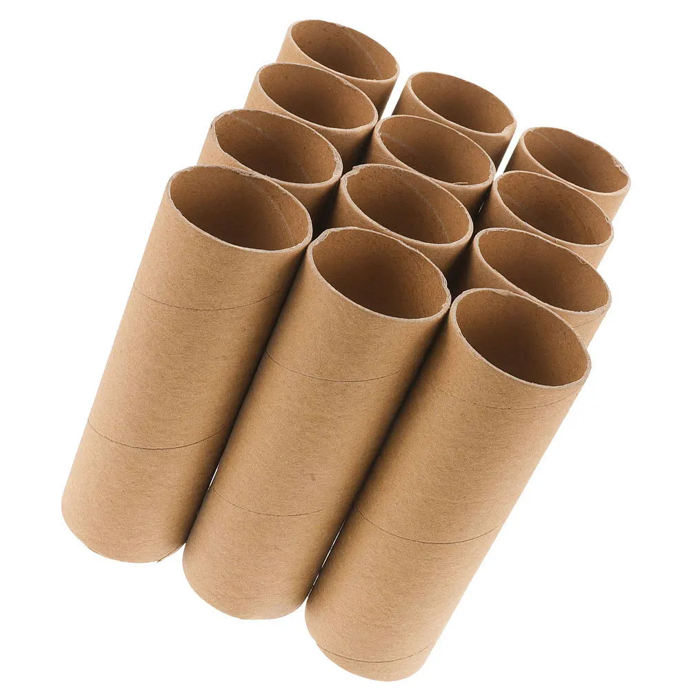 

20Pcs Cardboard Tubes 15cm Blank Paper Craft Rolls for DIY Art Projects Khaki Craft Tube Toilet Paper Cardboard Tubes