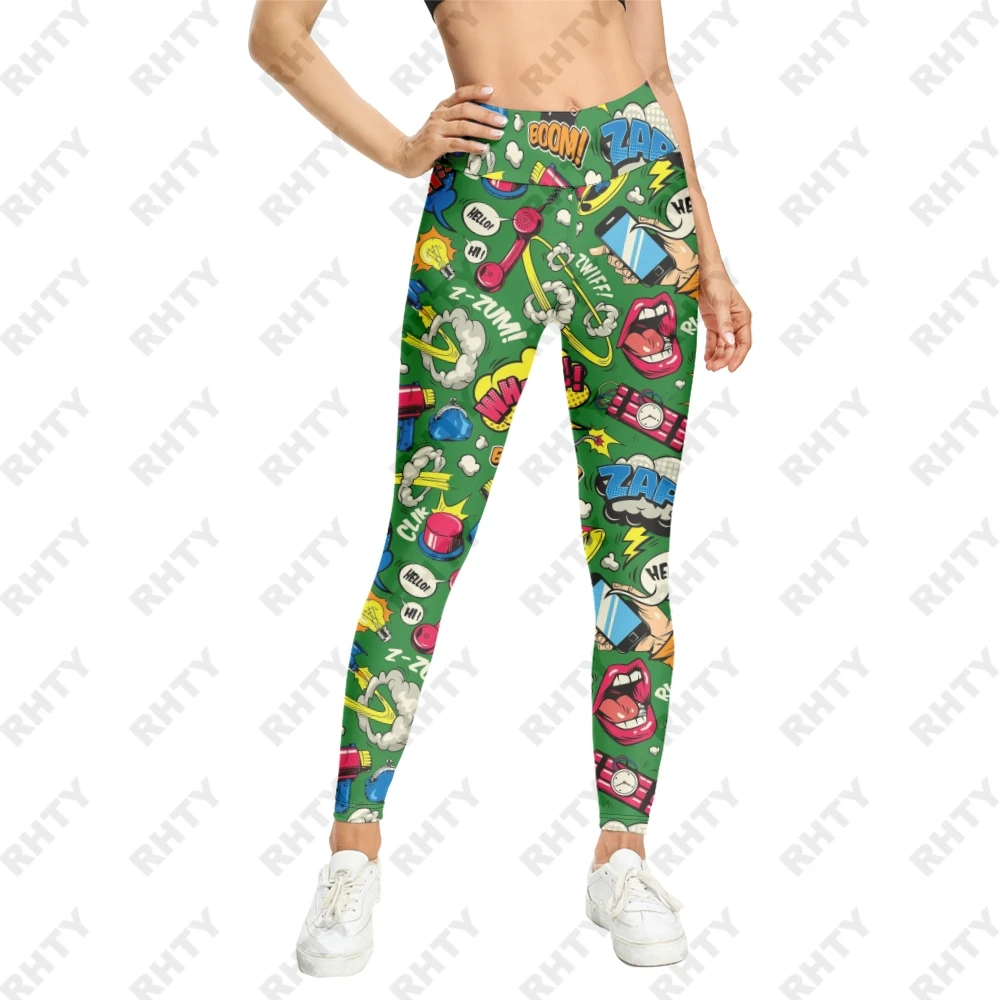 Creative Blue Bubbles 2023 Fashion Zombie Series Legging For Women Push-up Fitness Leggins Pants Casual Halloween Party Trousers