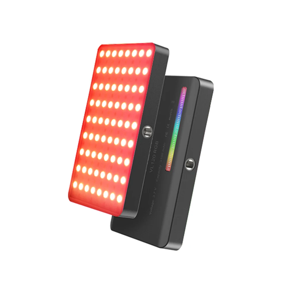 Ulanzi VL120 RGB Pocket Fill Light Camera Universal Full Color Photography Light Indoor Mobile Phone Photography Handheld Light