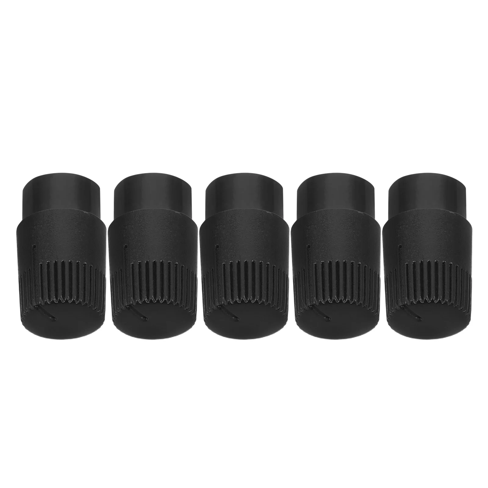 

5Pcs Black Plastic Knob Caps for Half-Shaft Potentiometer Amplifier Volume Control Replacement Electric Guitar Audio