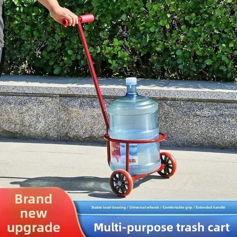 manual-water-bucket-pulling-cart-rural-household-dirty-water-emptying-senior-labor-portable-shopping-cart-carbon-steel-material
