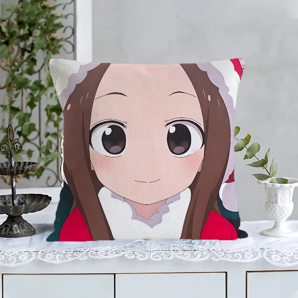 

Anime Takagi High Quality Luxury Cushion Cover for Pillow Cases Decorative Home Decoration Room Decorating Items Cushions Covers