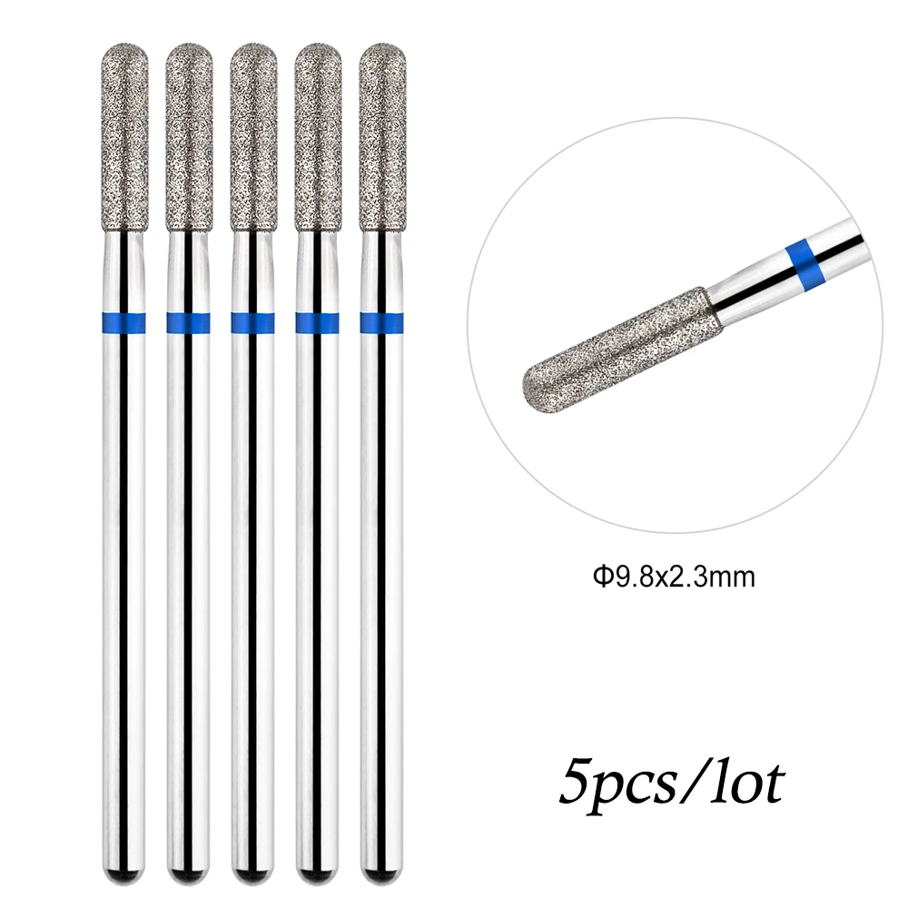 5 teile/los Bohrer Bits für Nägel Diamant Köpfe zu Nägel Fräser für Maniküre Häutchen Nagel Cutter Tipps Zubehör Werkzeuge – Detail 11