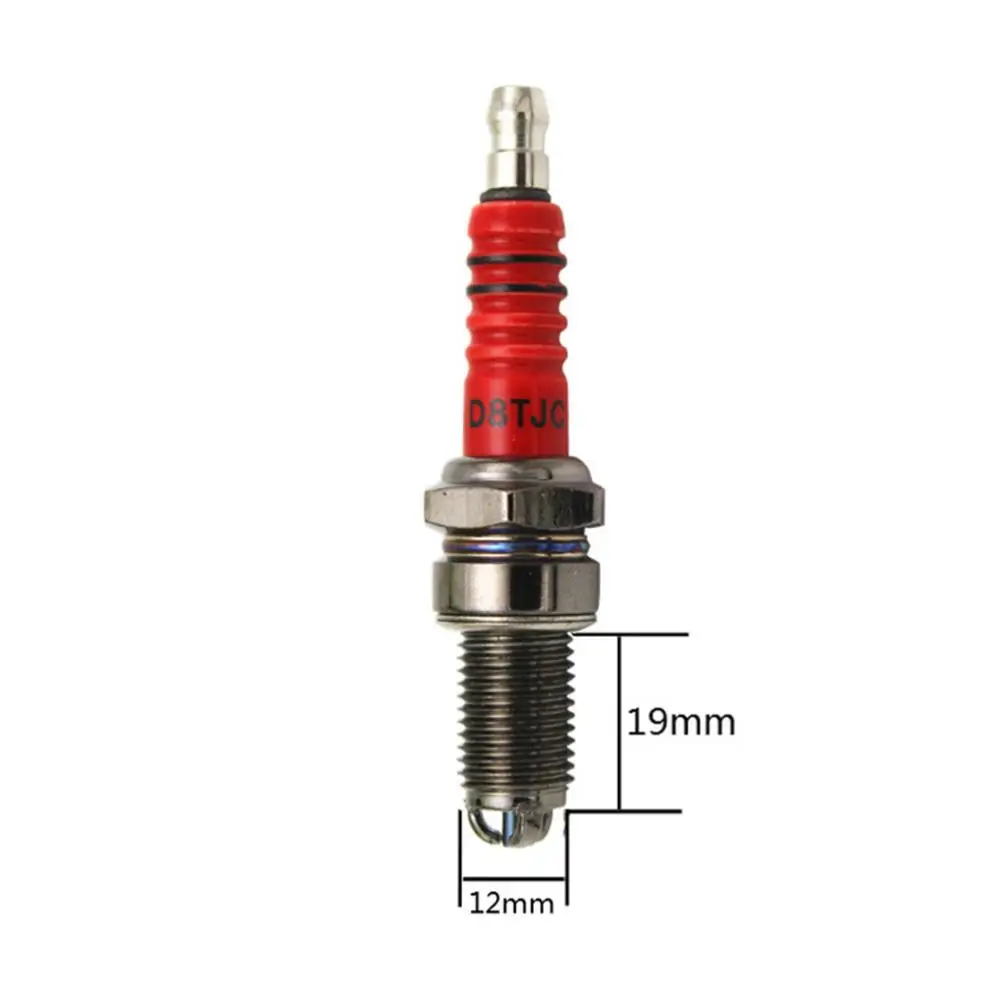 D8TC A7TC 3-Electrode Motorcycle Spark Plug Fit for Honda Yamaha D8EA D8RC DR8EA D7EA T2197 50cc 70cc 90cc 110cc 125cc