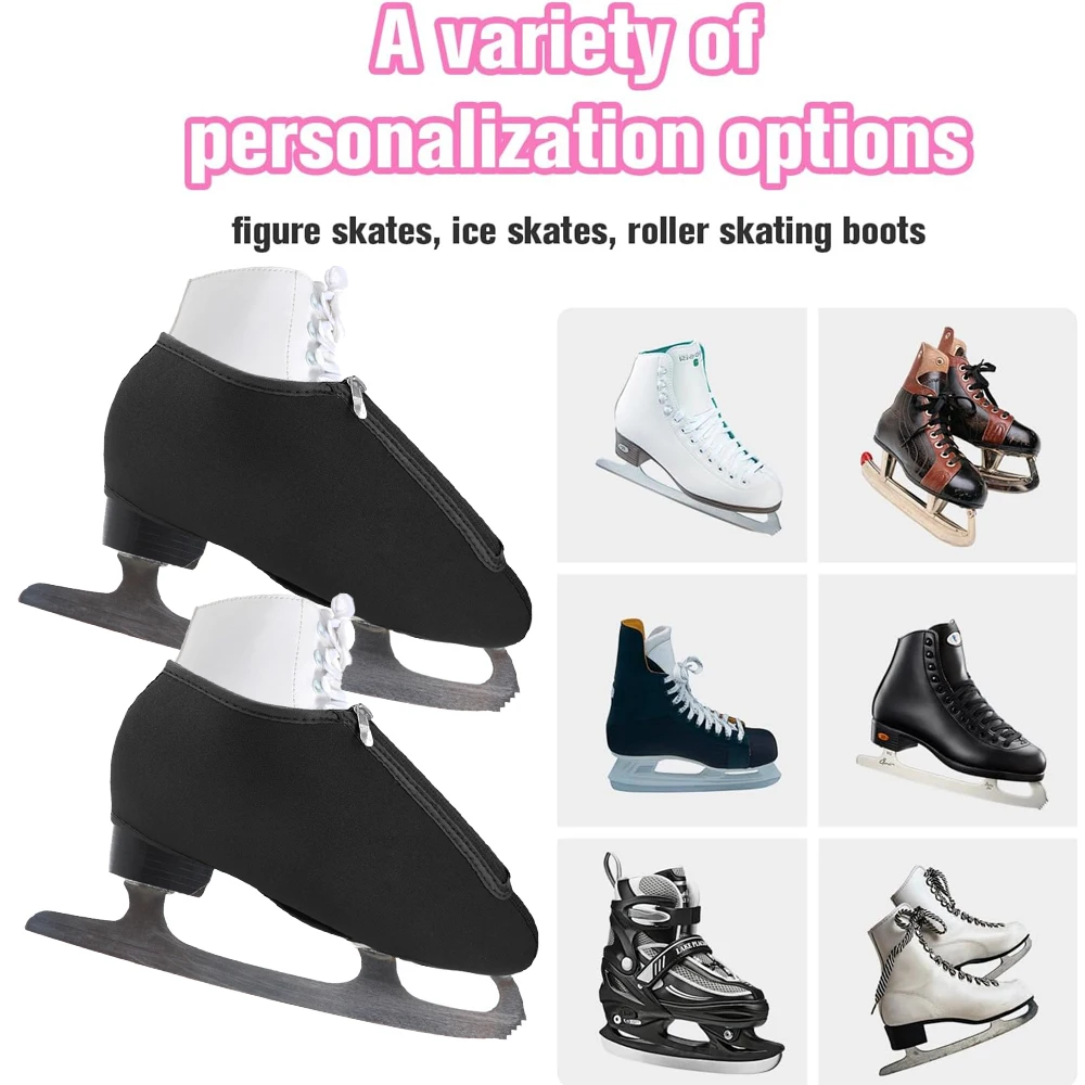 1Pair Ankle Brace Kating Boot Covers Ice Skate Covers, Performance Ready Protection for Figure Skate, Ice Skating, Roller Skates