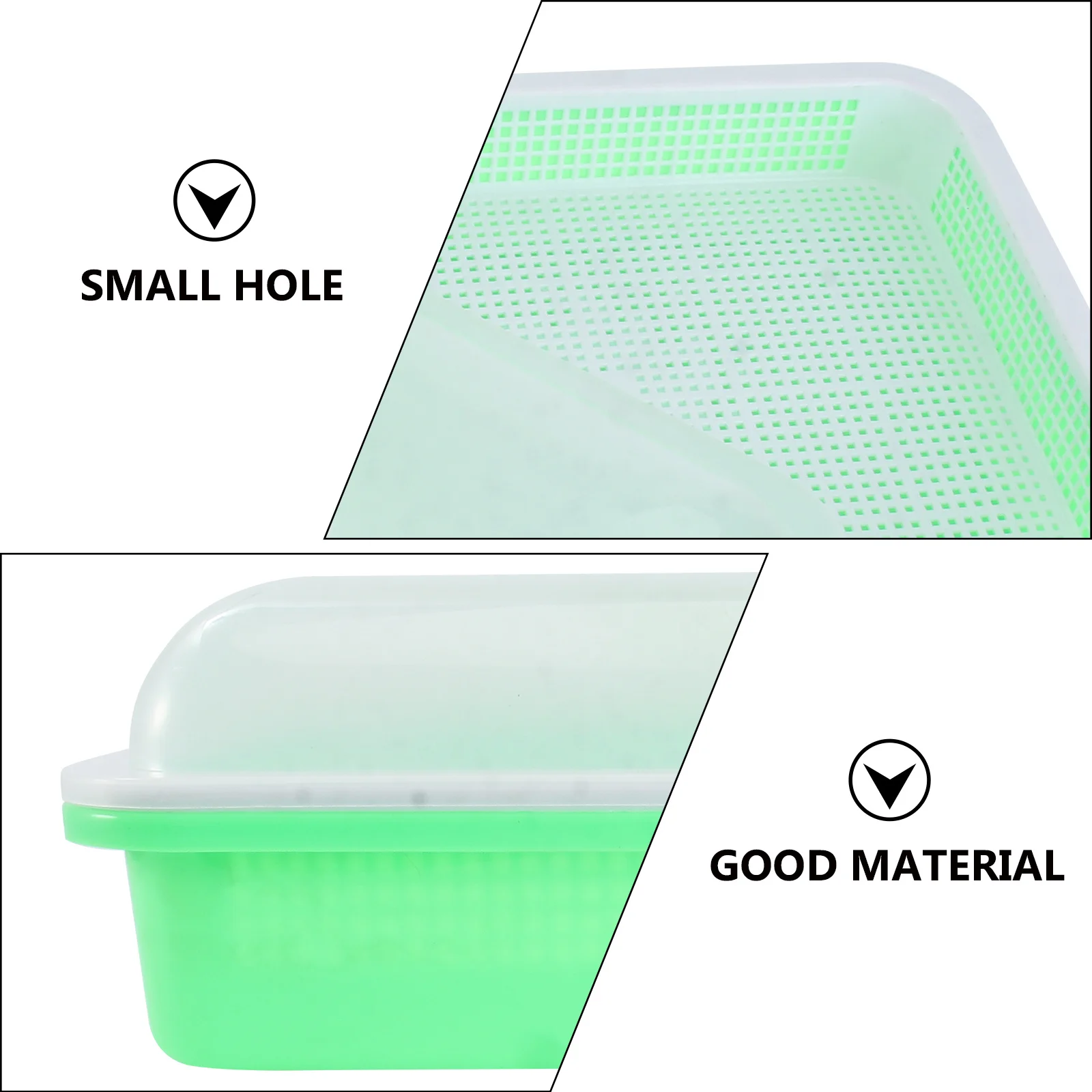 1 قطعة صينية الشتلات مع غطاء لزراعة الحديقة بدون تربة معدل إنبات عالي نمو سريع وعاء الحضانة زراعة الخضروات المنزلية