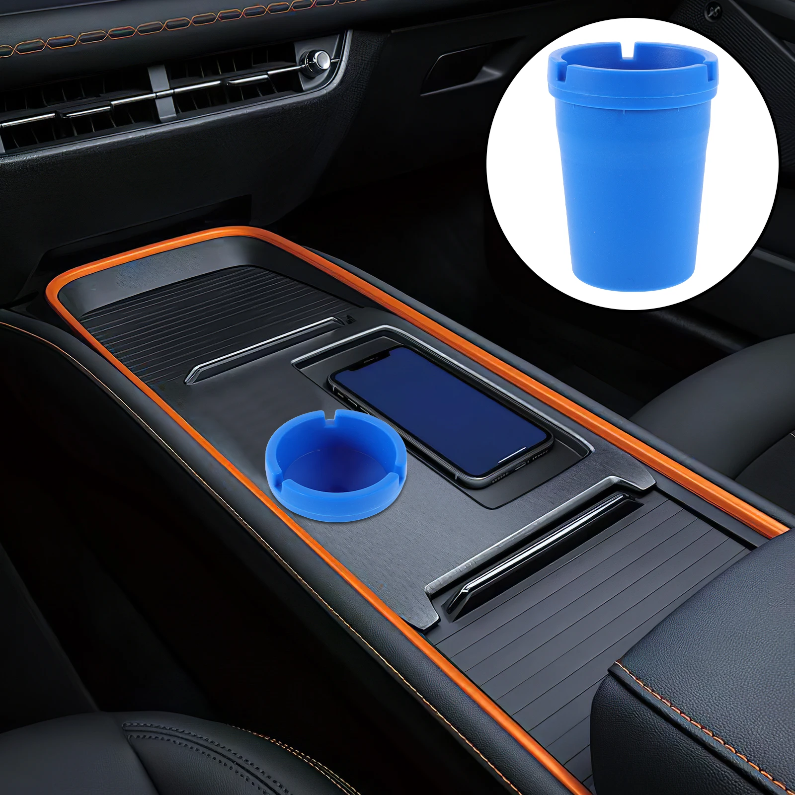 

Ashtray Auto Car Cup Holder Car-friendly Container Bucket-style Cigarette Accessories