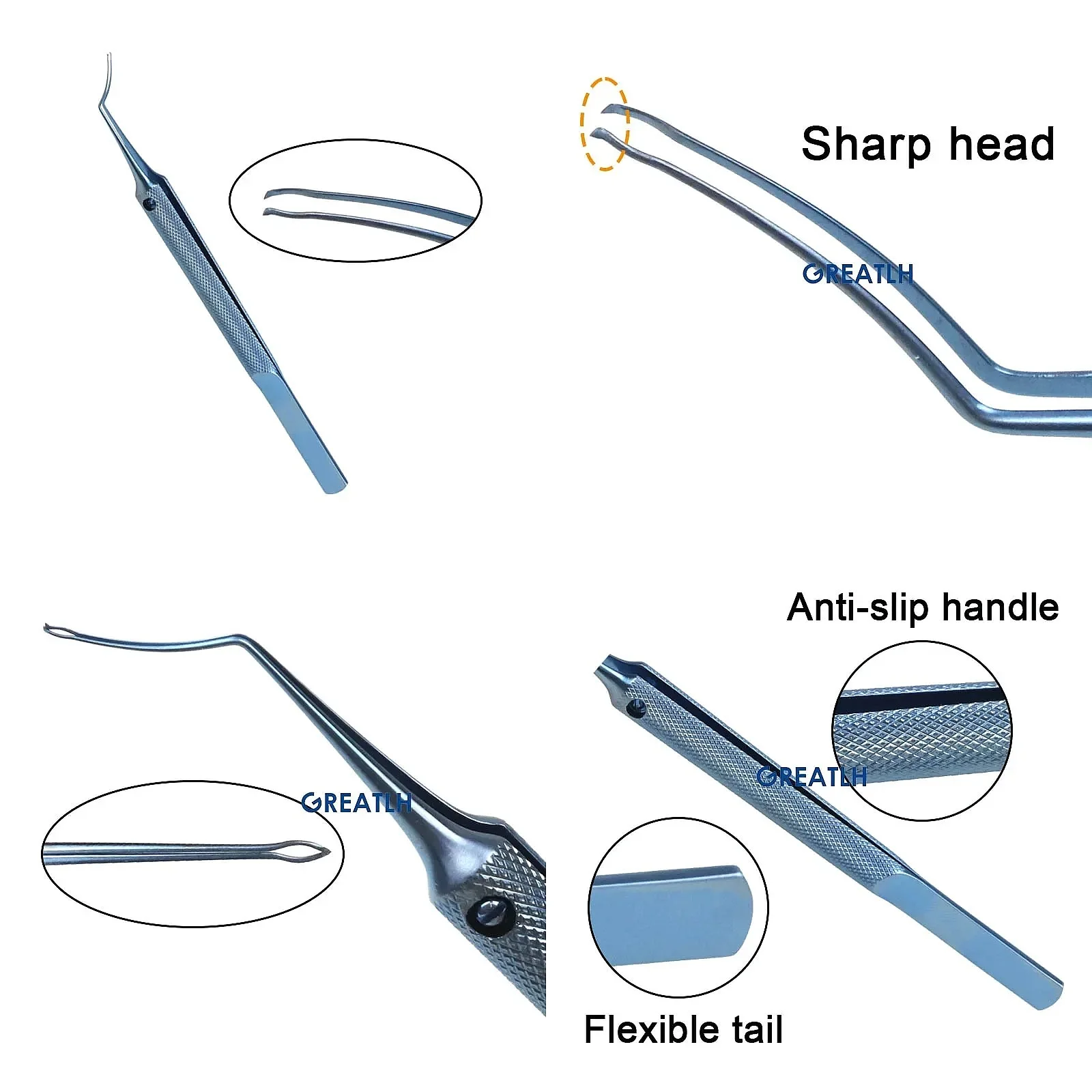 110mm Titanium Alloy Capsulorhexis Forceps Ophthalmic Surgical Instrument Autoclavable