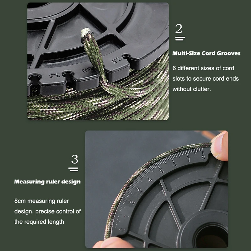 キャンプ用アンブレロープ、登山用ロープ、レスキューロープ、ブレスレット、織りジュエリー、装飾、9コア、100m