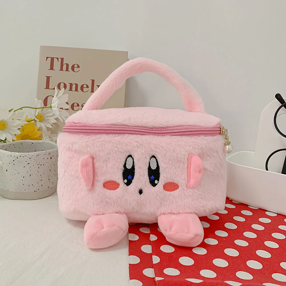 Nuovo Kawaii Sanrio Kuromi MyMelody Kirby Cartoon Anime peluche Bag Cute Handbag Cosmetics Bag articoli vari custodia regalo per ragazza