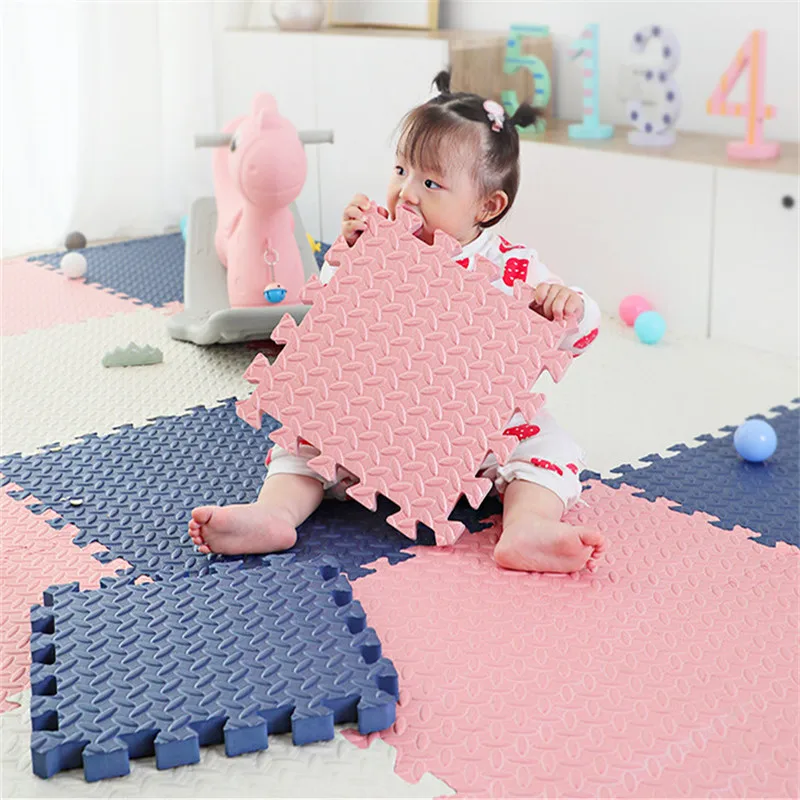 Hypothécaire ame-Tapis de sport pour bébés, 8 pièces, polymère de sol pour bébés, insonorisant, puzzle