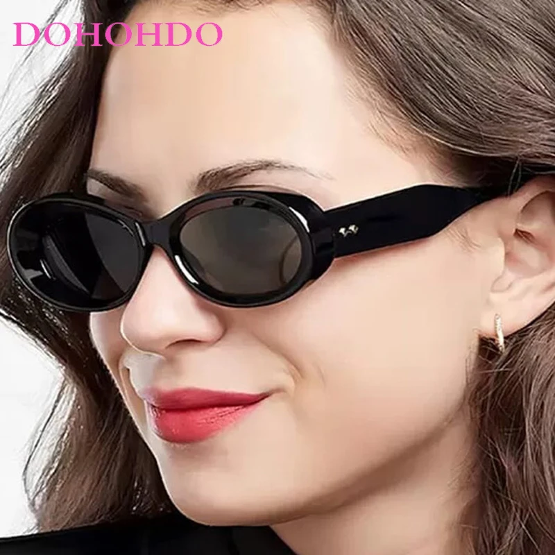 

Retro Small Frame Oval Sunglasses Women Men Classic Design Summer Traveling Fashion Party Sun Glasses UV400 Gafas De Sol Mujer