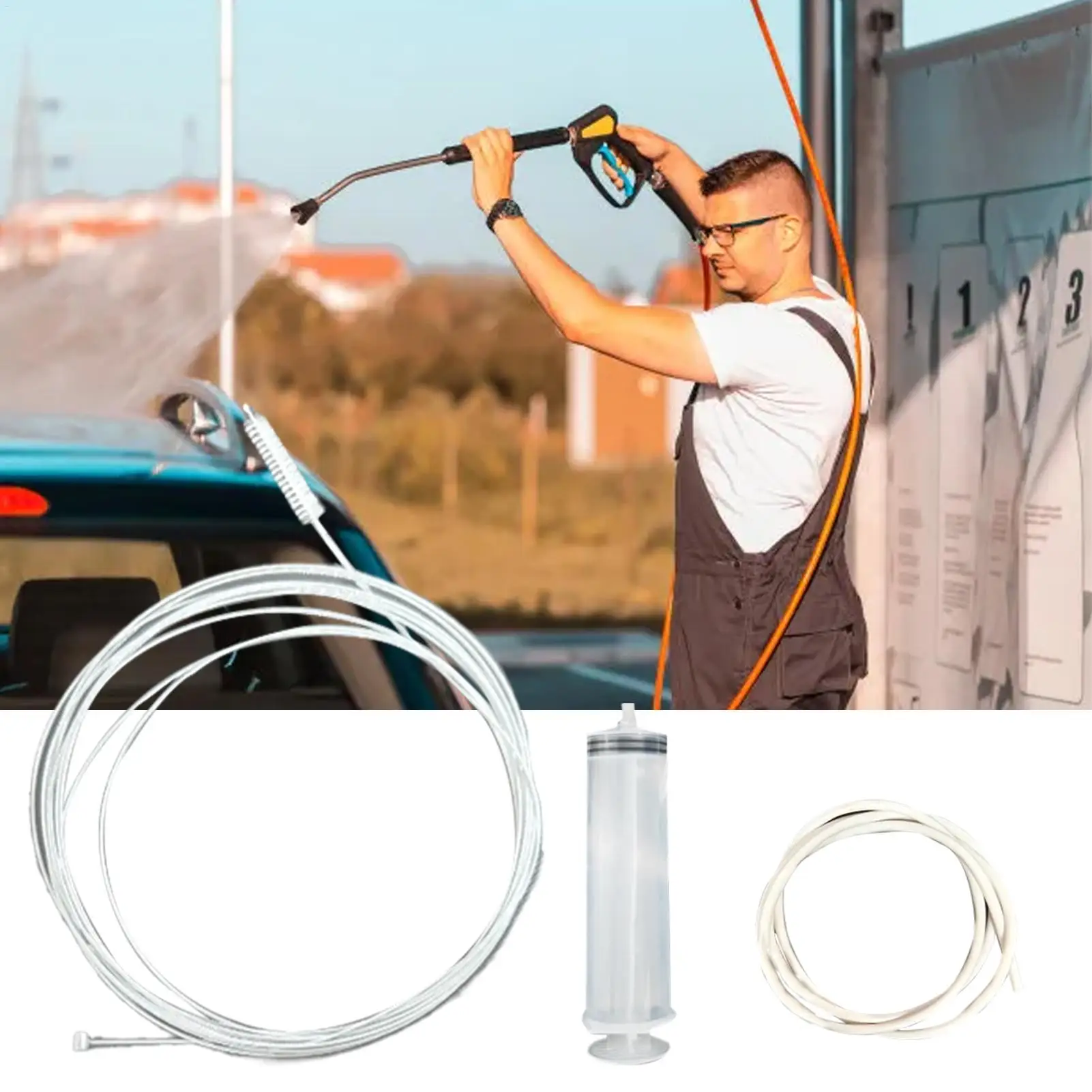 1.5/3/6m Car Air Conditioner Refrigerator Drainage Pipe Dredging Blockage Cleaning Drain Cleaning Brush Ac Vent Cleaning Tool