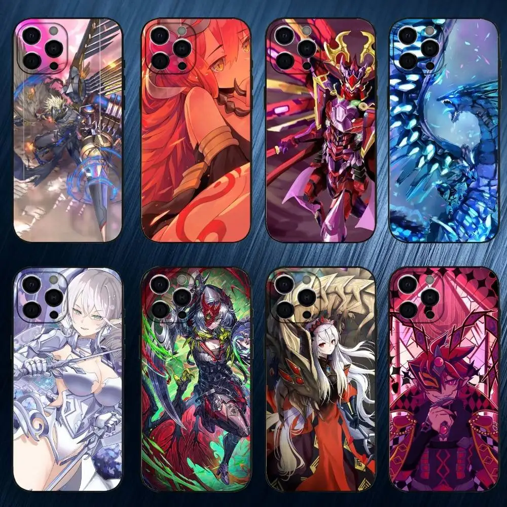 

Game Yu-Gi-Oh! Master Duel Phone Case For iPhone 17,16,15,14,13,12,11 Plus,Pro Max, Black Silicone Cover