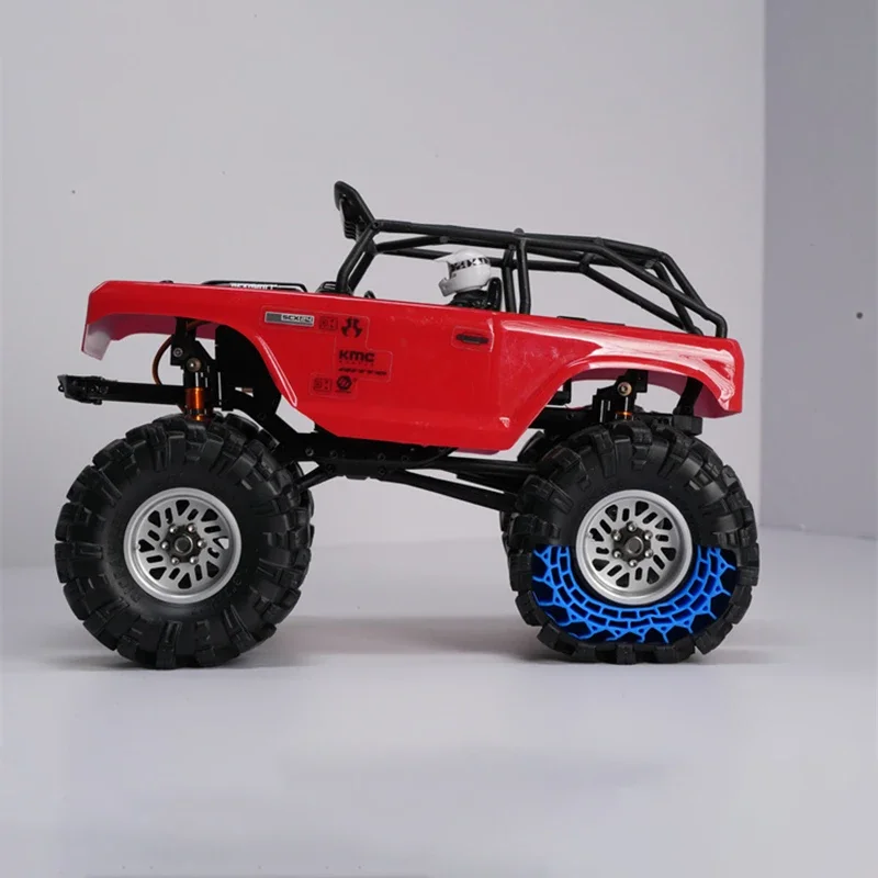 Ruote di simulazione in metallo Fiocco di neve da 1,3 pollici con coprimozzo per parti di aggiornamento 1/18 RC Crawler TRX4-M SCX24 FMS