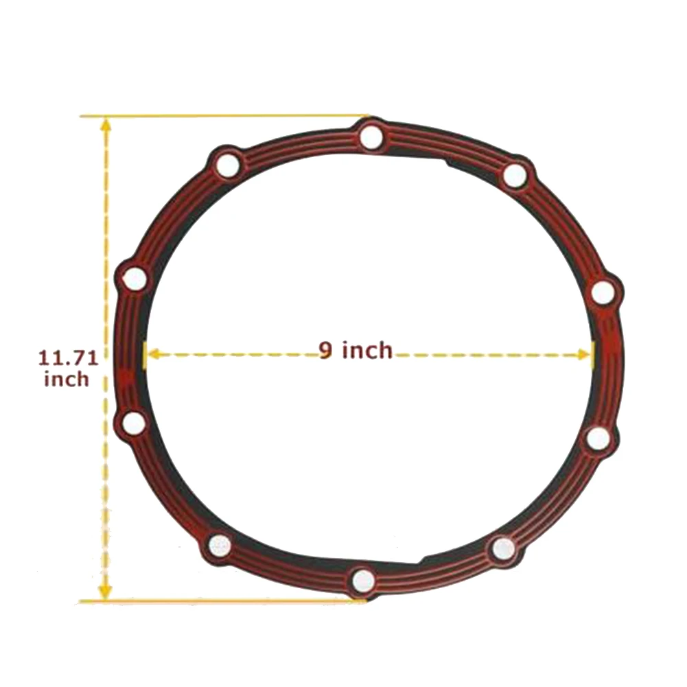 LLR-F900 Differential Cover Gasket For Ford 9 Inch LubeLocker Lubrication Locking Gasket Engine Parts