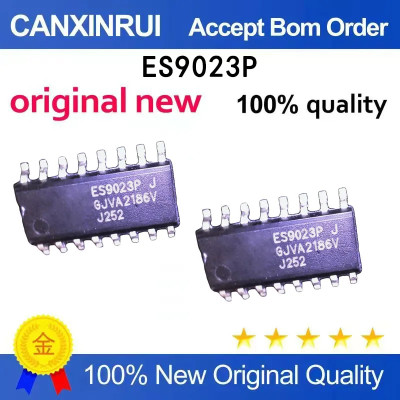 

(5-100 PCS) ES9023P silk screen: ES9023P SOP16 new audio decoding chip SMT IC