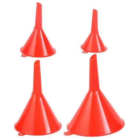 4 st/set kökstratt lämplig för bilar, hemkök, plasttratt, trattar i 4 storlekar 8 best sales stor tratt - №2