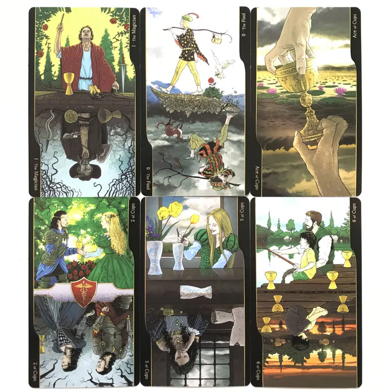 Hot selling 12*7 CM Tarot tegenstellingen van Tarot Leisure entertainment games Kaart, familiebijeenkomsten Tarot Card Brochure Gids