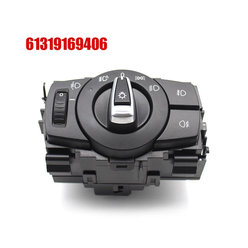 

Car Head Light Switch Headlight Rotary Knob Button Assembly For BMW 1 3 X1 Series E81 E87 E90 E91 E92 E84 61319169406