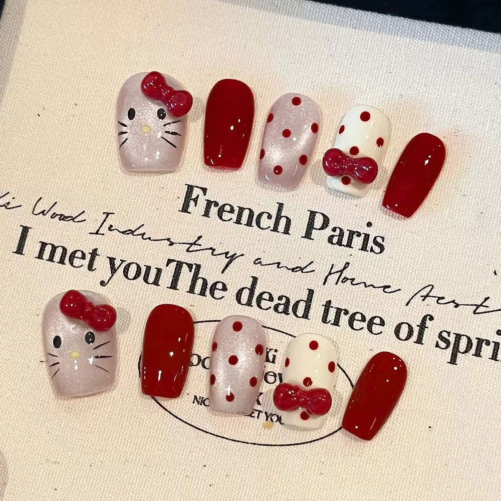 10-pcs-puro-artesanal-3d-arco-y2k-estilo-kitty-cat-serie-diario-encantador-unhas-falsas-pode-ser-usado-reutilizar-presentes-de-festa