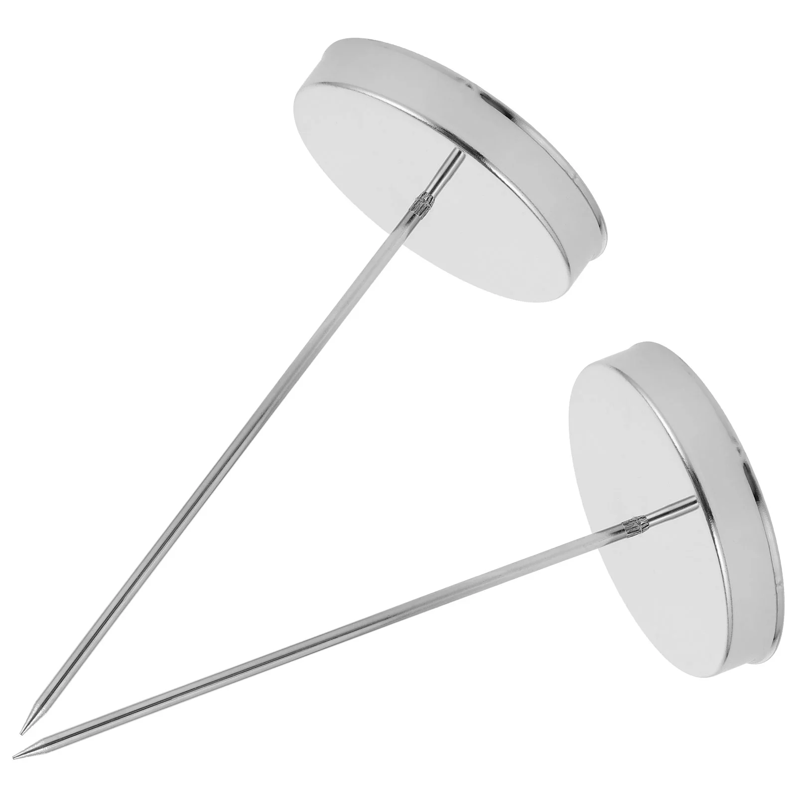 

2 Pcs Bill Spike Metal Receipt Storage Holder Iron Restaurant Check Spindle Office