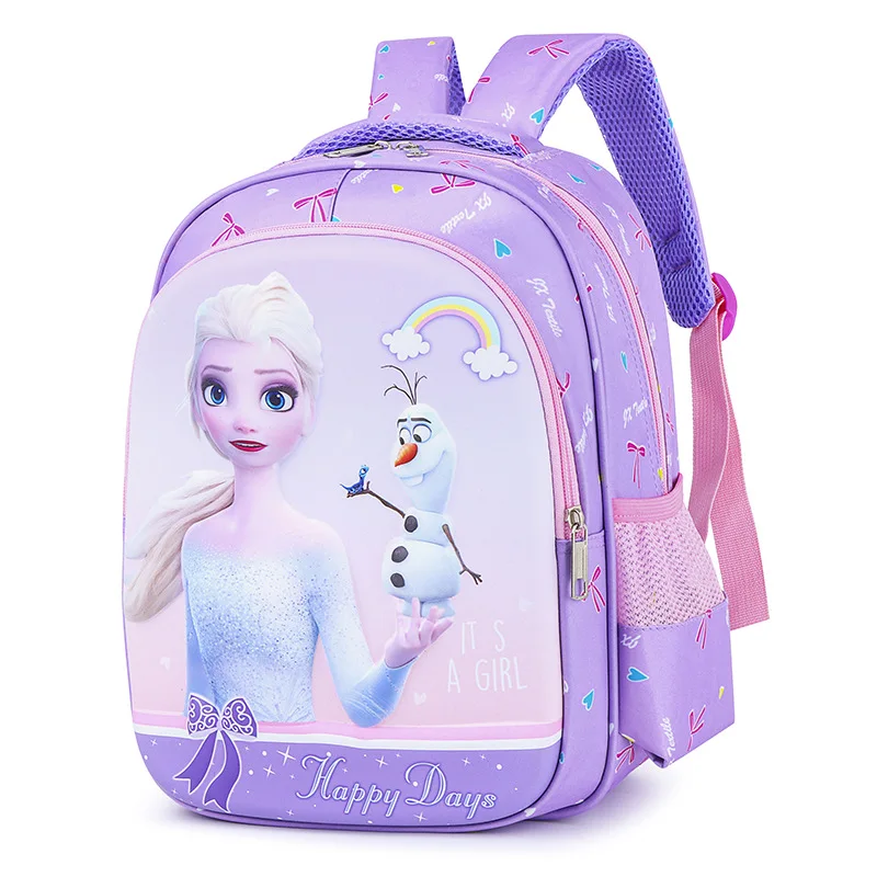 

Disney Frozen New Kindergarten Bag For Girls Boys Primary Student Shoulder Orthopedic Backpack Elsa Anna Spider Man Mochila