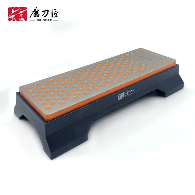 TAIDEA Diamond Grindstone Double-side Sharpening stone 600/1000Grit Professional Knife Sharpening System Non-slip base Wetstone