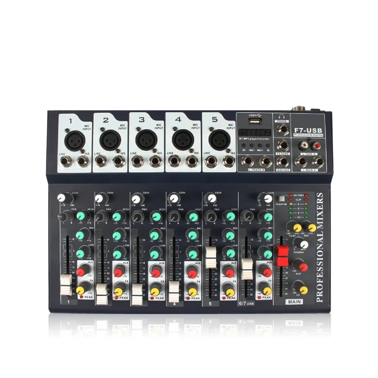 Lane F7-USB mixer dj controller professional audio professional audio video lighting mixer digital audio mixer 4 channels