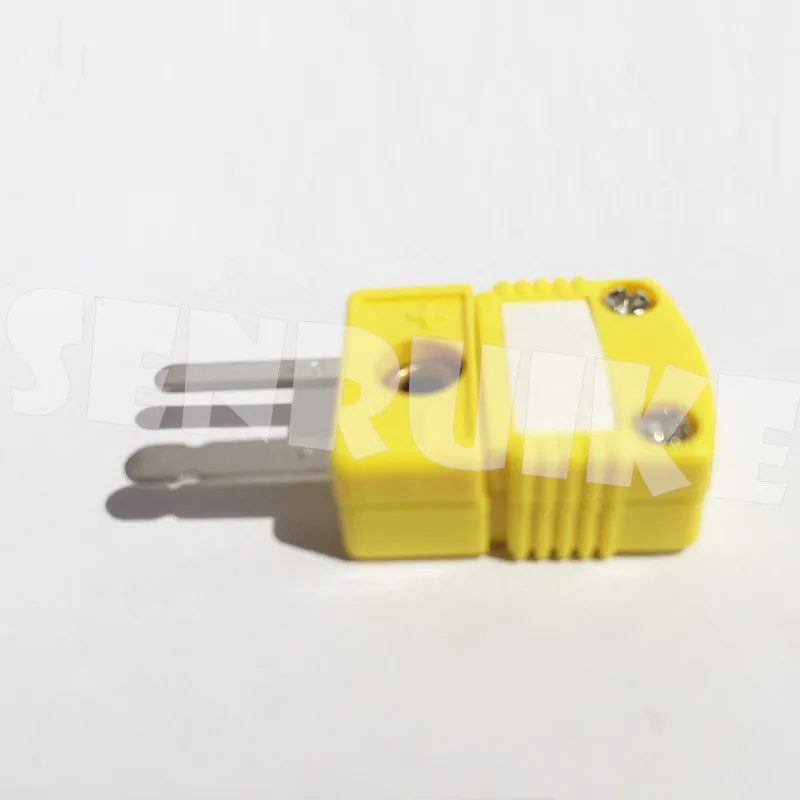 

OMEGA Type Miniature K Type thermocouple Connector Male and Femal yellow Color Flat Pin thermocouple plug