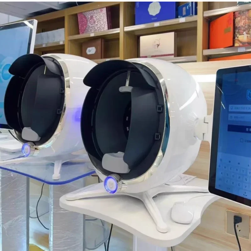 3D facial detection mirror acne scanner skin analysis detector with facial detection camera professional for skincare management