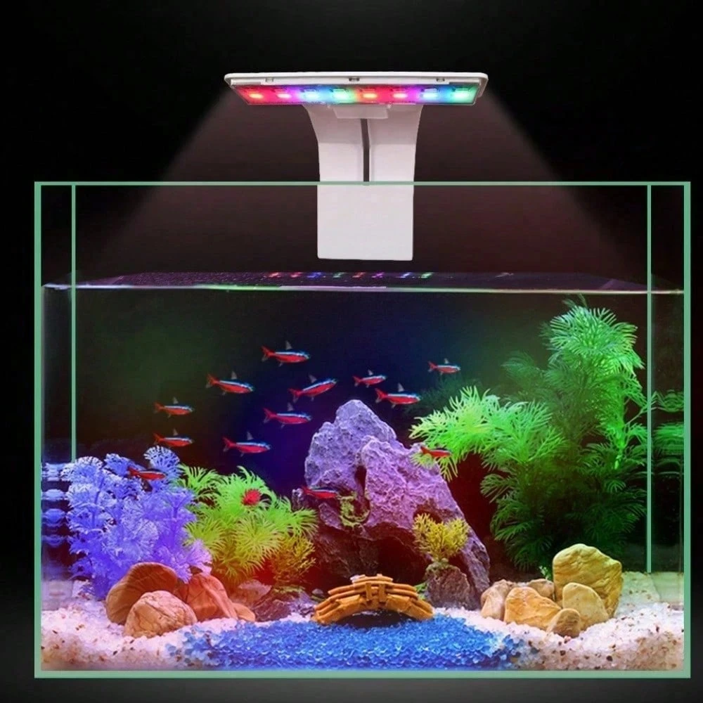 1pcs Fish Tank Light, Aquarium Light - 10 Brightness Levels And 3 Lighting Modes - Suitable For Freshwater/Saltwater Fish Tanks