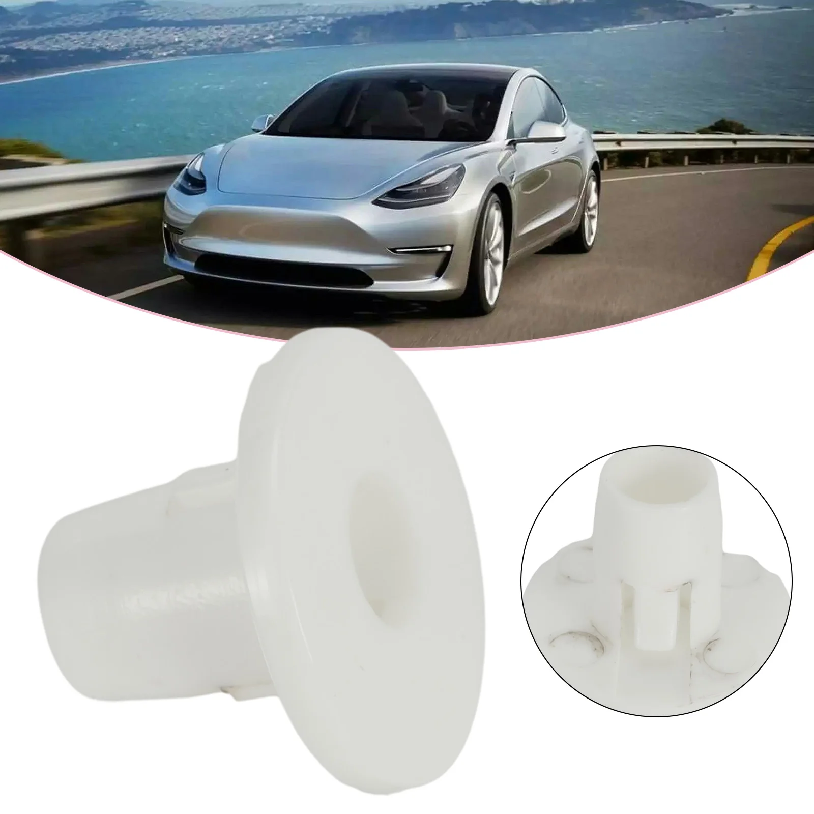 1 PC faro per Auto posteriore fibbia a Clip fissa in gomma muslimfit per Tesla Model 3/ Y accessori di ricambio per interni Auto