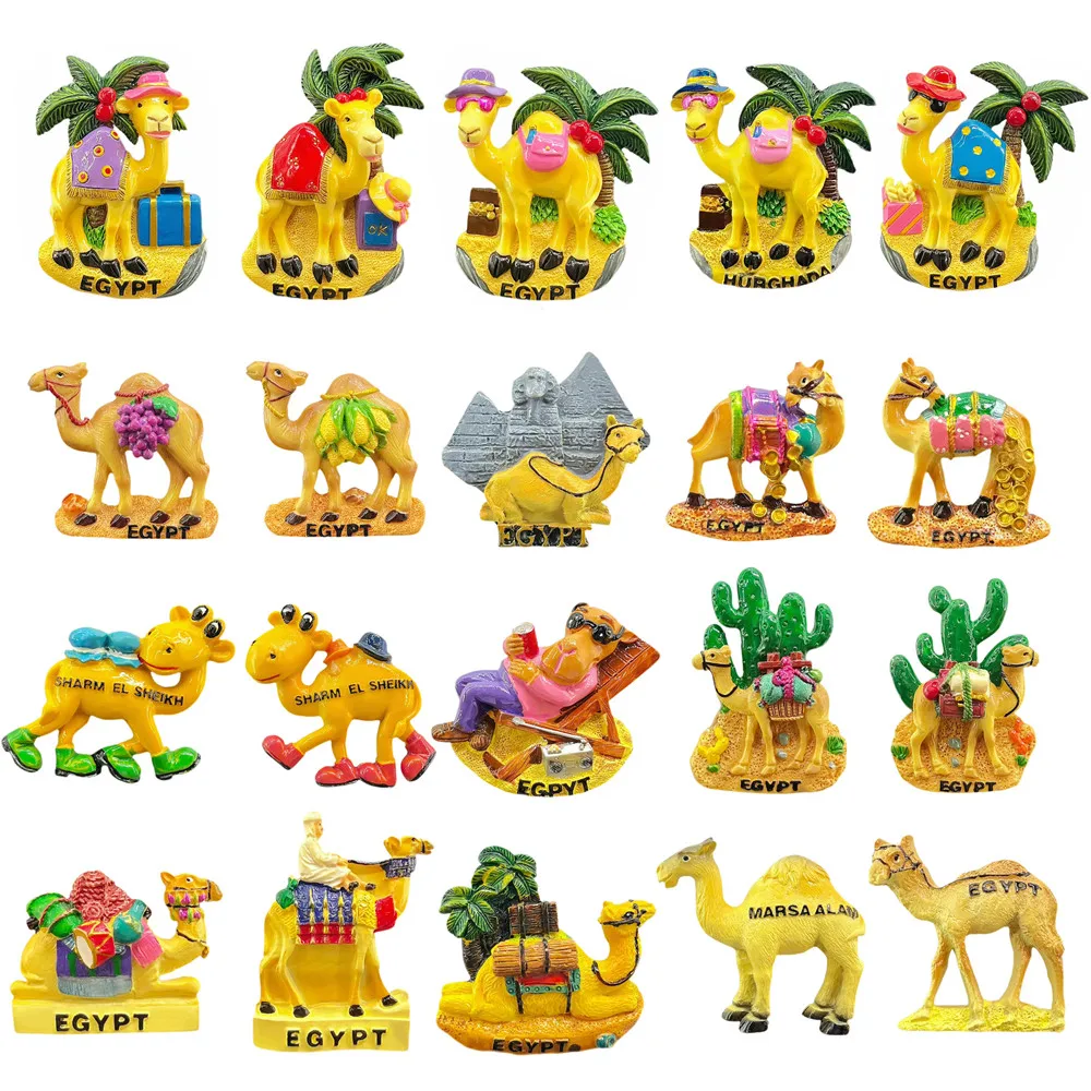 Egypt magnet, EGYPT classic camel souvenir, 3D desert decor, resin fridge ornament, African gift, magnetic decor